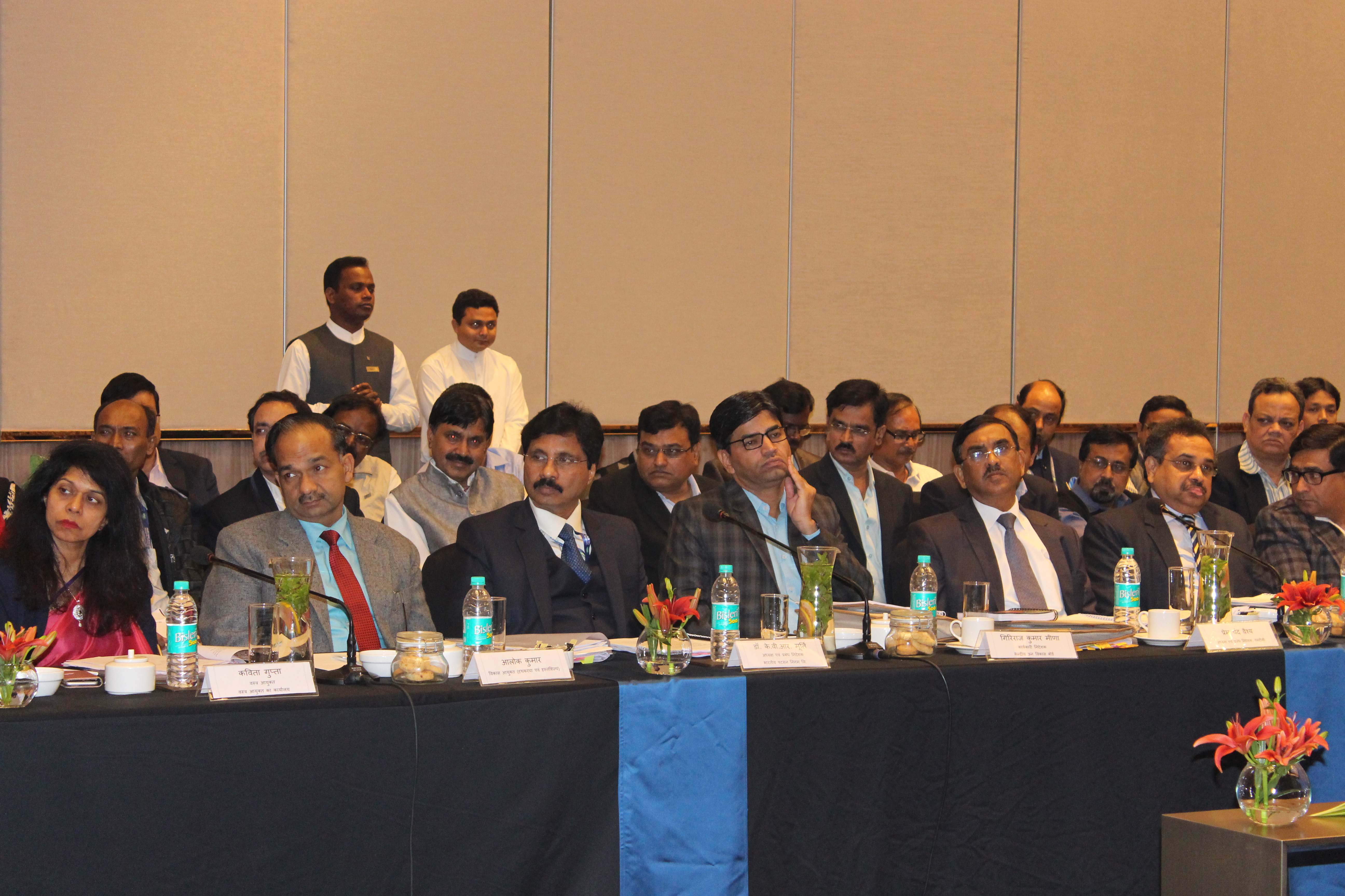 Sh.P.C.Vaish CMD ,NTCL , addressing the meeting.